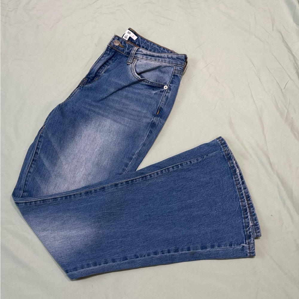 Never worn - B.P. Bright Faded Blue Wash Flared Jeans